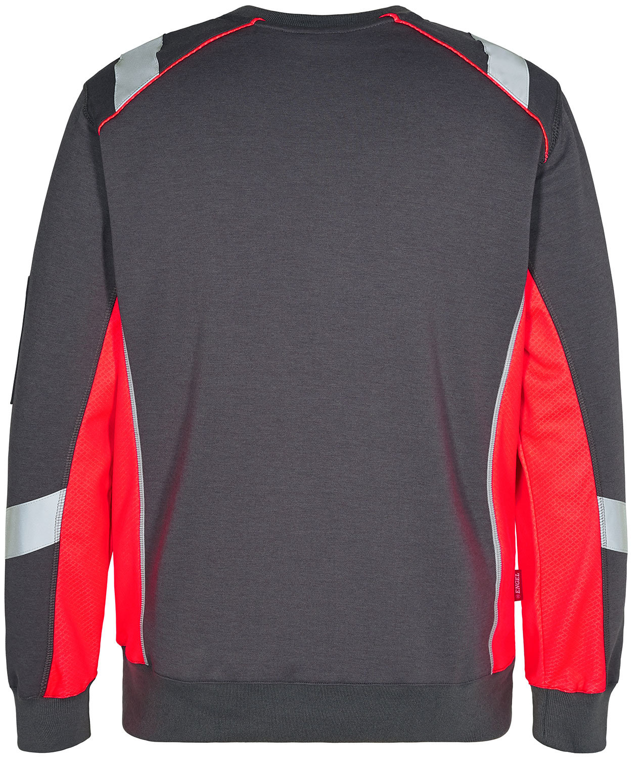 Engel Cargo Sweatshirt, Grau/Rot
