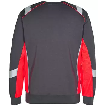 Engel Cargo Sweatshirt, Grau/Rot
