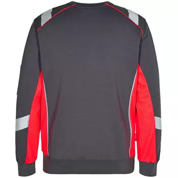 Engel Cargo sweatshirt, Grey/Red