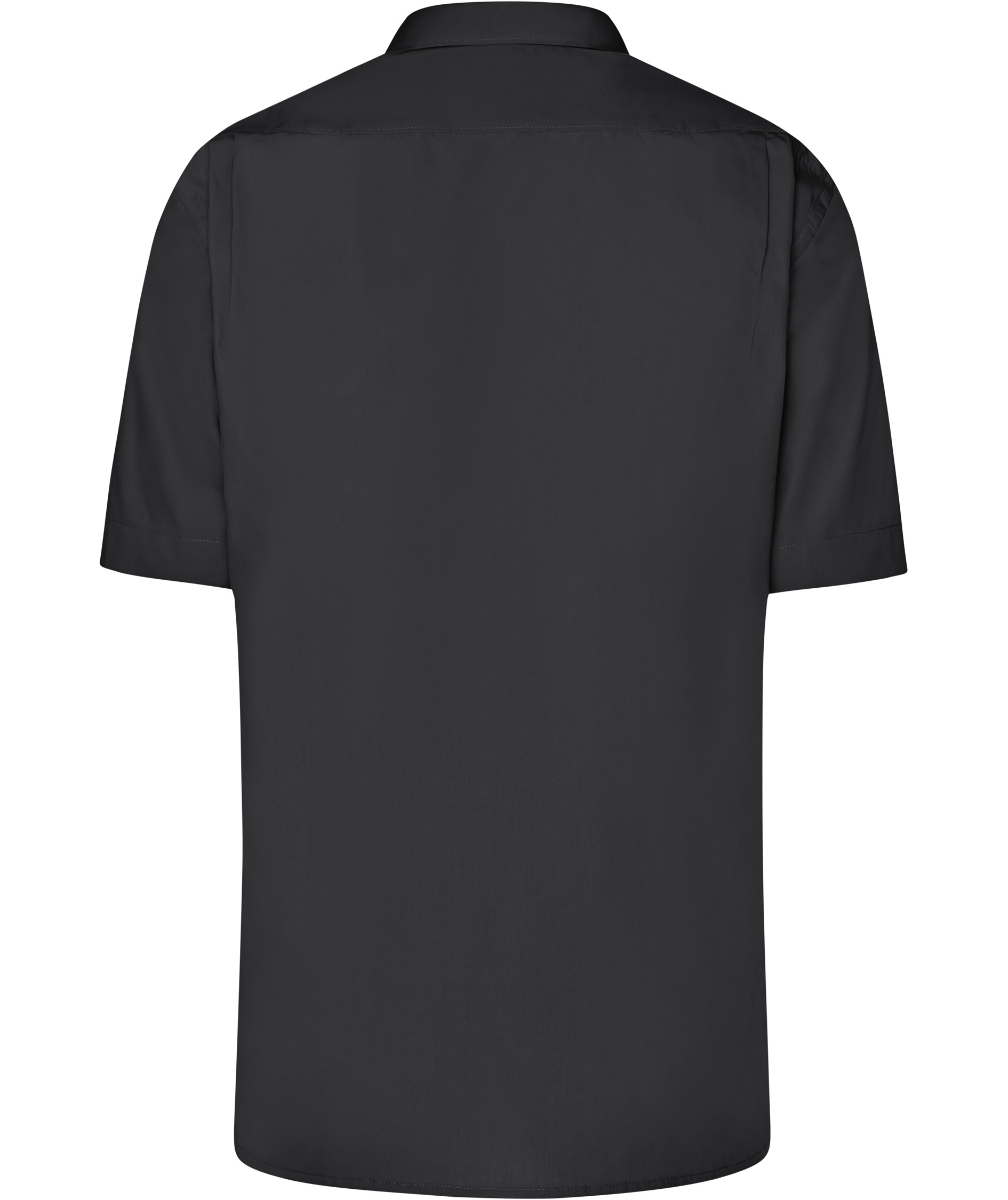 James & Nicholson classic fit short-sleeved shirt, Black