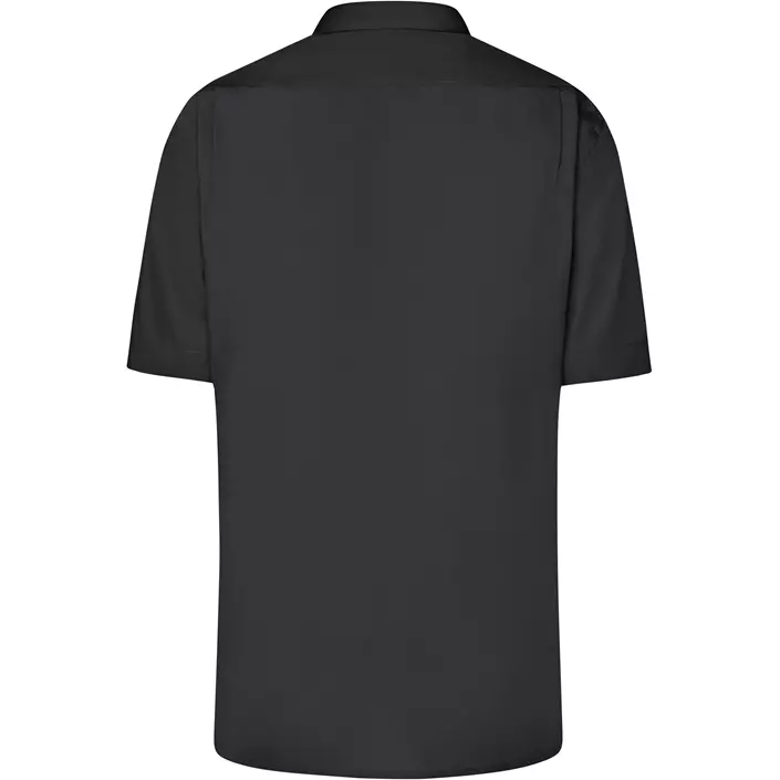 James & Nicholson modern fit kurzärmeliges Hemd, Schwarz, large image number 1