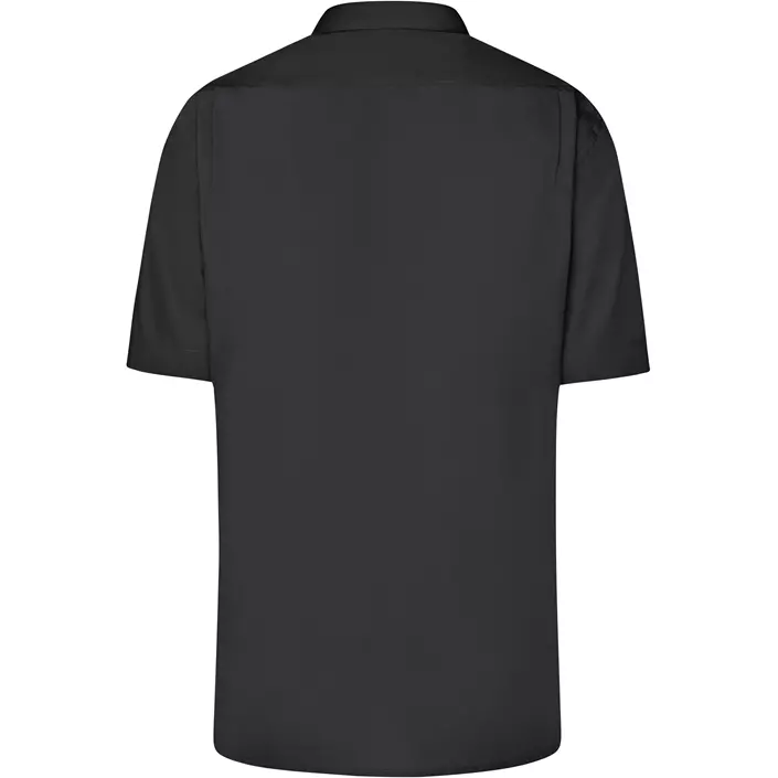 James & Nicholson modern fit kortärmad skjorta, Svart, large image number 1
