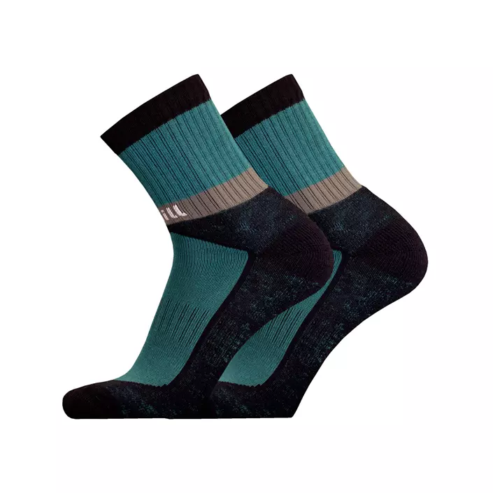 UphillSport Viita trekking socks with merino wool, Navy/Turquoise, large image number 0