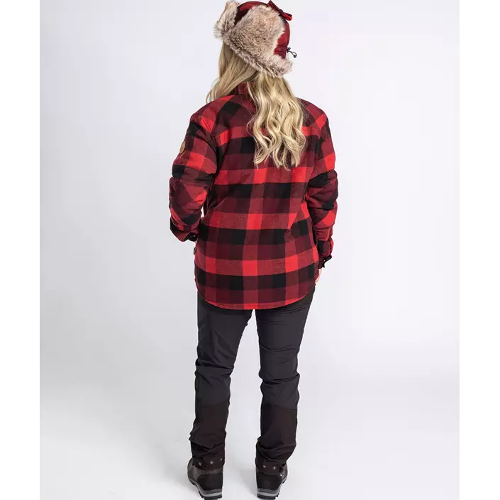 Pinewood Canada Classic 2.0 foret dame skjortejakke, Black/Red, large image number 9