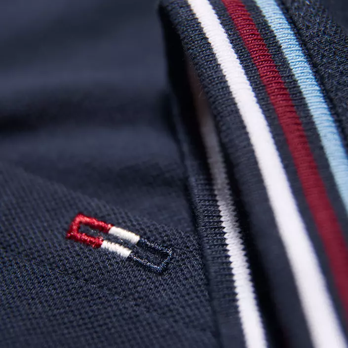 Bison Signature polo T-shirt, Navy, large image number 3