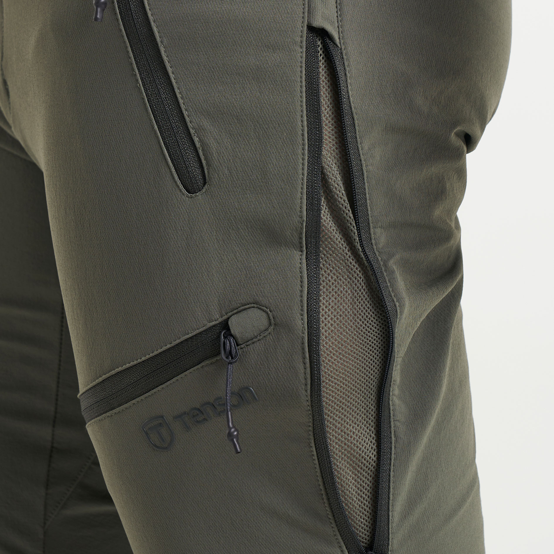 Tenson TXlite Flex trousers, Dark Olive, large image number 6