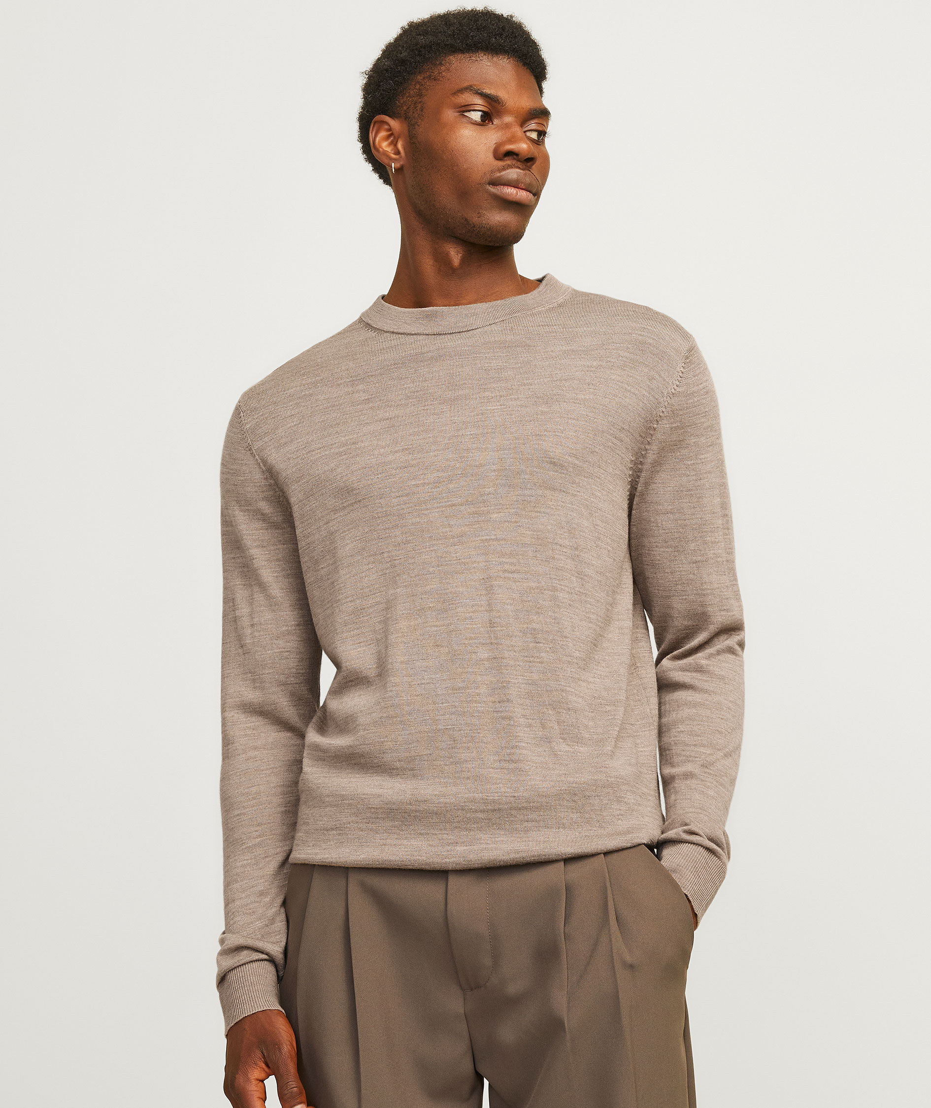 Jack & Jones Premium JPRCCMERINO knitted pullover with merino wool