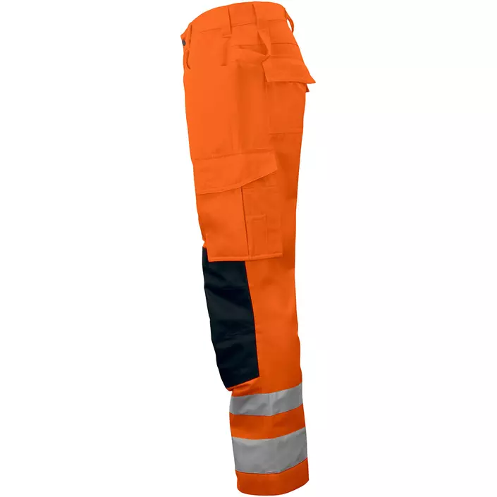 ProJob work trousers 6532, Hi-Vis Orange/Black, large image number 3