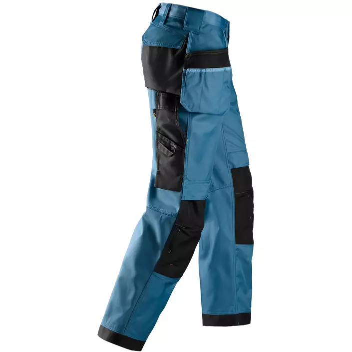 Snickers craftsman’s work trousers DuraTwill, Ocean Blue/Black, large image number 3