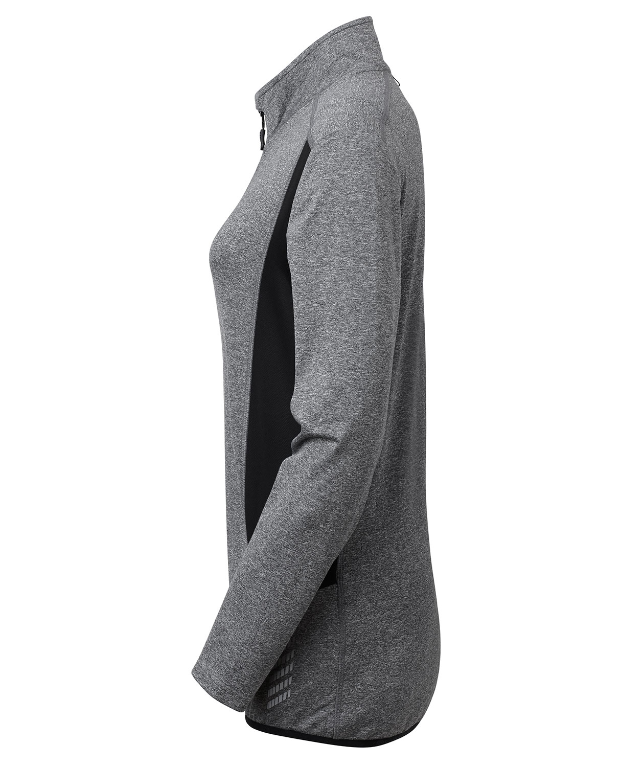 South West Sara half zip dame l&oslash;betr&oslash;je, Grey melange , large image number 3