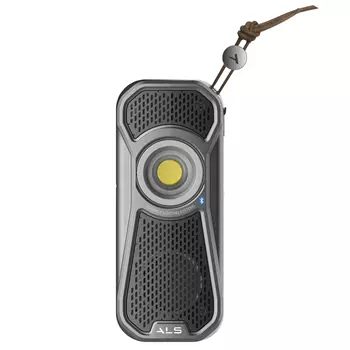 Scangrip ALS AUD601R Taschenlampe mit Bluetooth Lautsprecher, Anthrazit/Schwarz