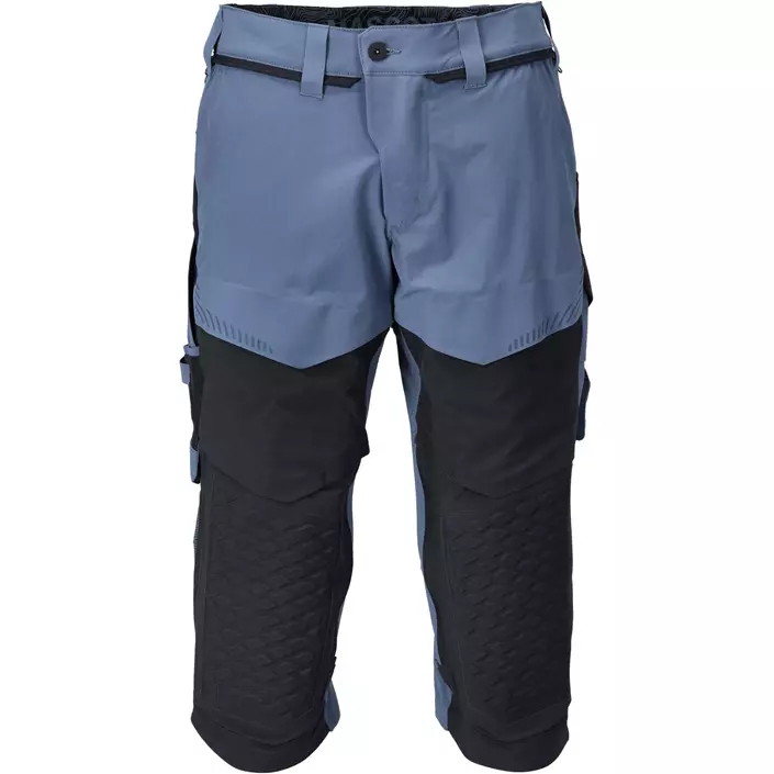 Mascot Customized 3/4-Arbeitshose full stretch, Steinblau/Dunkel Marine, large image number 0