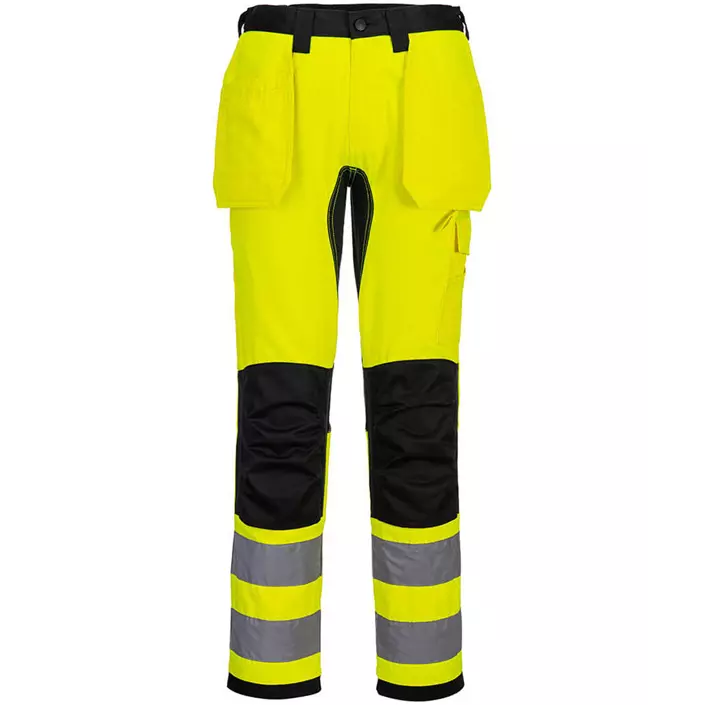 Portwest WX2 Eco craftsman trousers, Hi-vis Yellow/Black, large image number 0