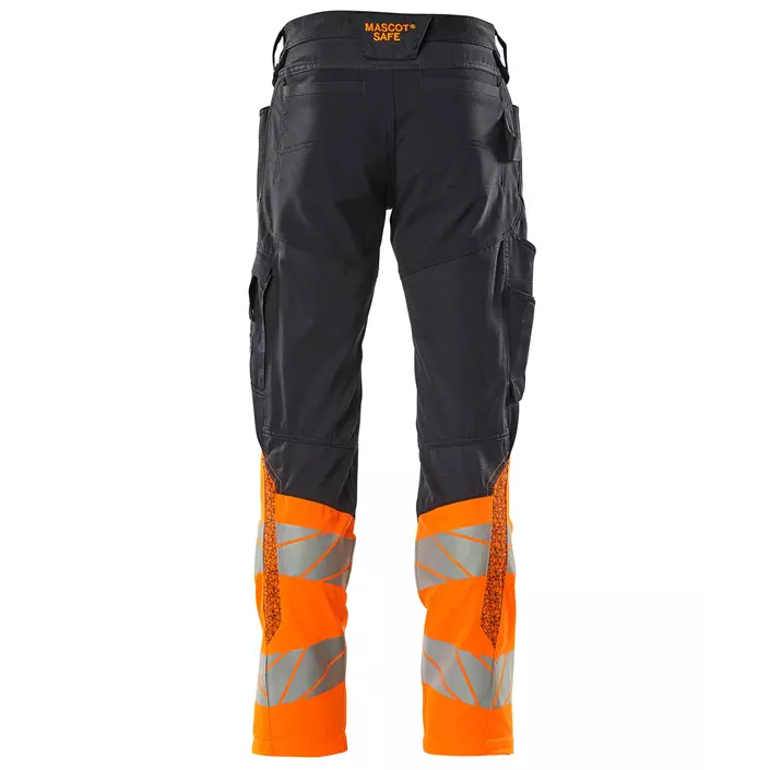 Mascot Accelerate Safe work trousers, Dark Marine Blue/Hi-Vis Orange, large image number 1