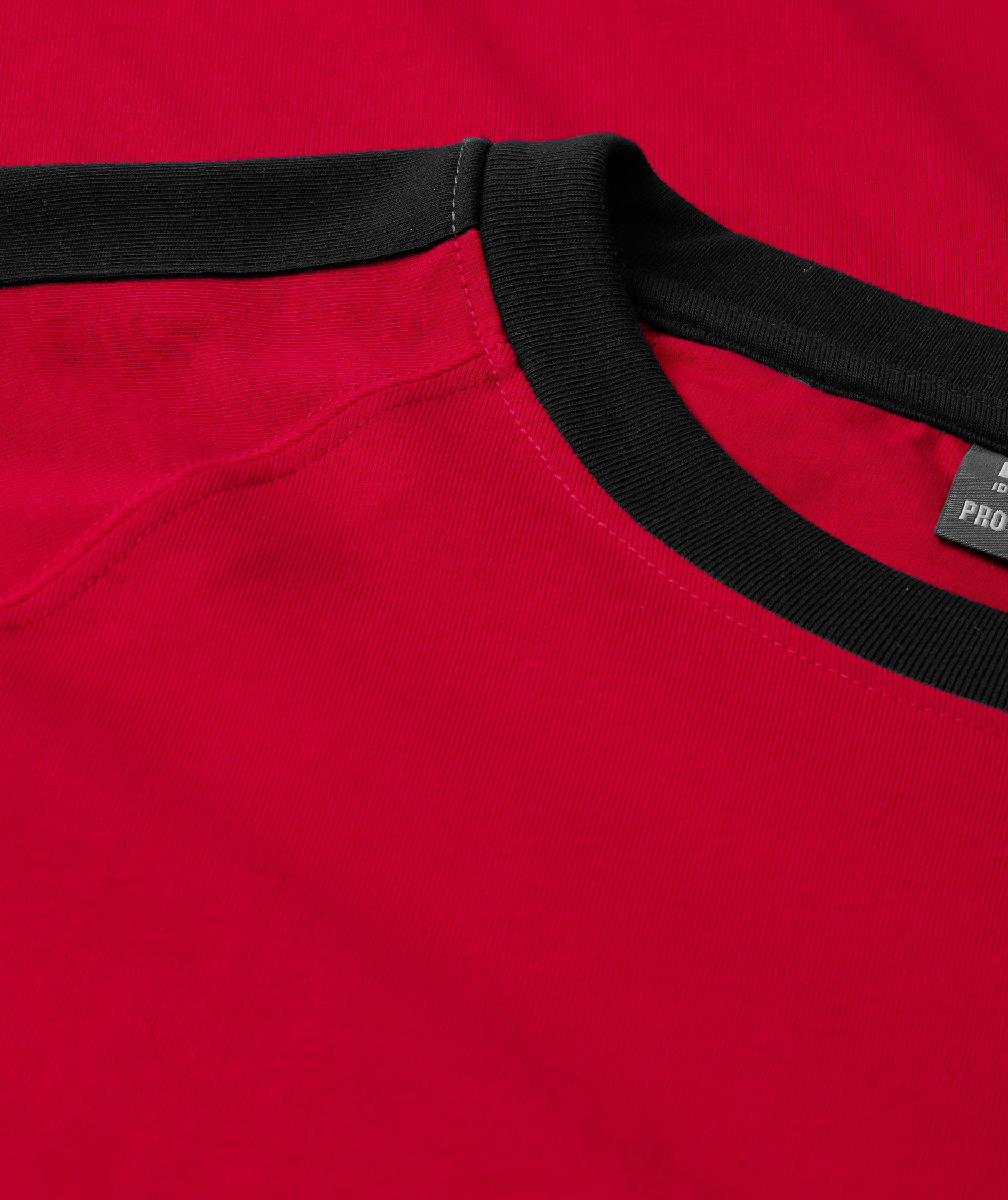 ID Pro Wear kontrast T-shirt, R&oslash;d, large image number 3
