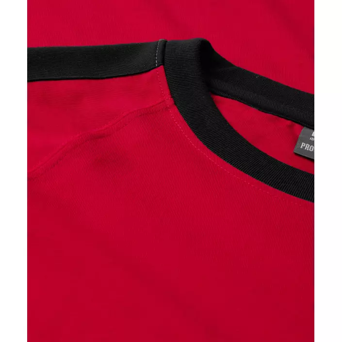ID Pro Wear kontrast T-skjorte, Rød, large image number 3