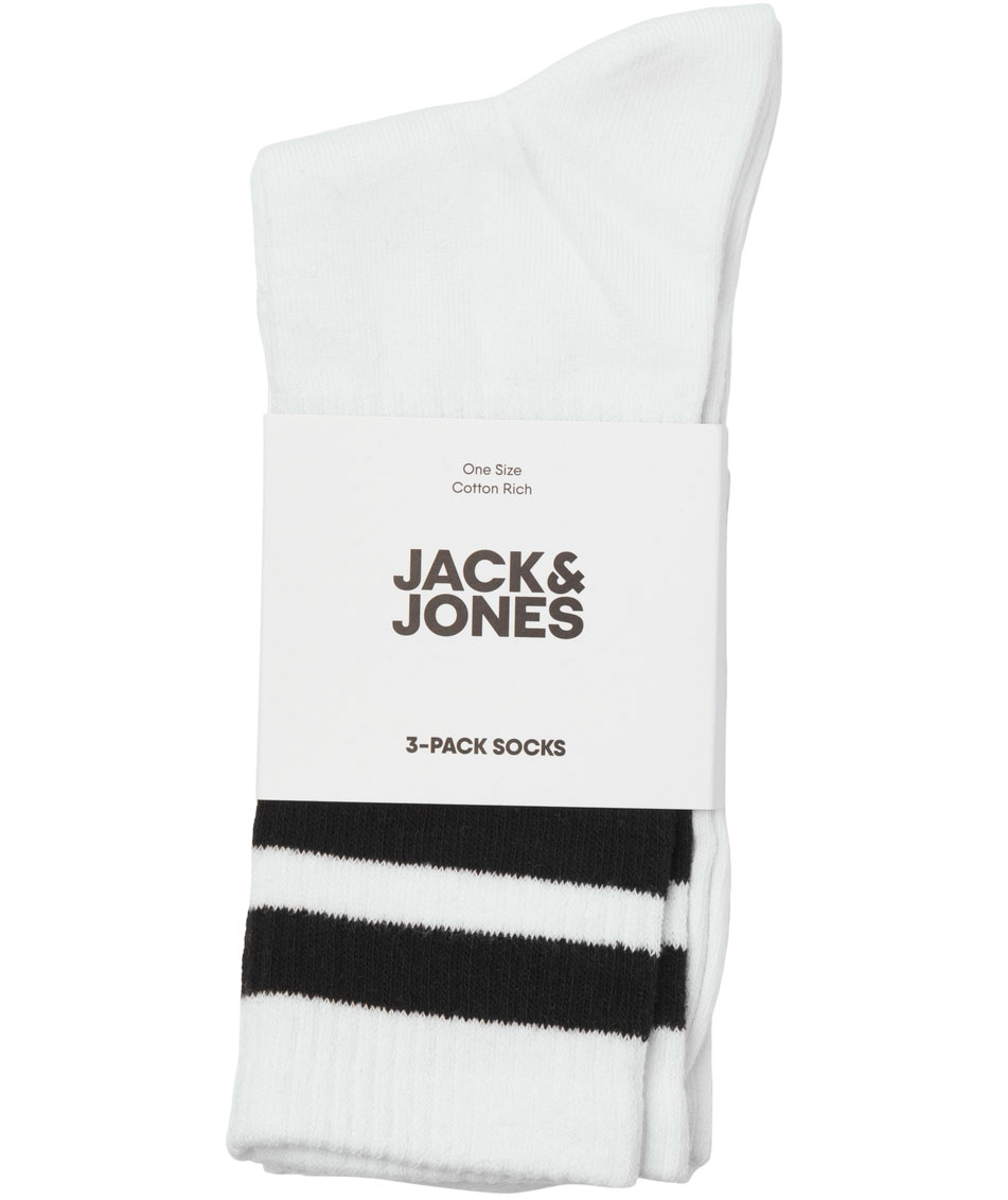 Jack & Jones JACTRAVIS 3-pack tennis socks, White, White, large image number 3