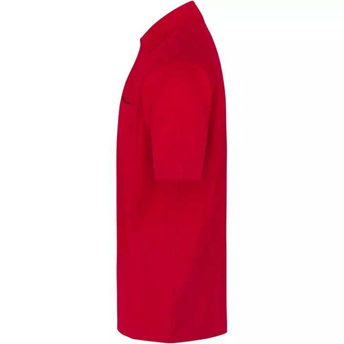 ID PRO Wear Polo T-skjorte med brystlomme, Rød, large image number 2