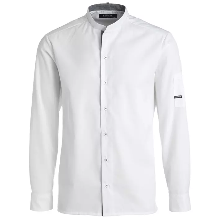 Kentaur modern fit kokkeskjorte/serveringsskjorte, Hvit, large image number 0