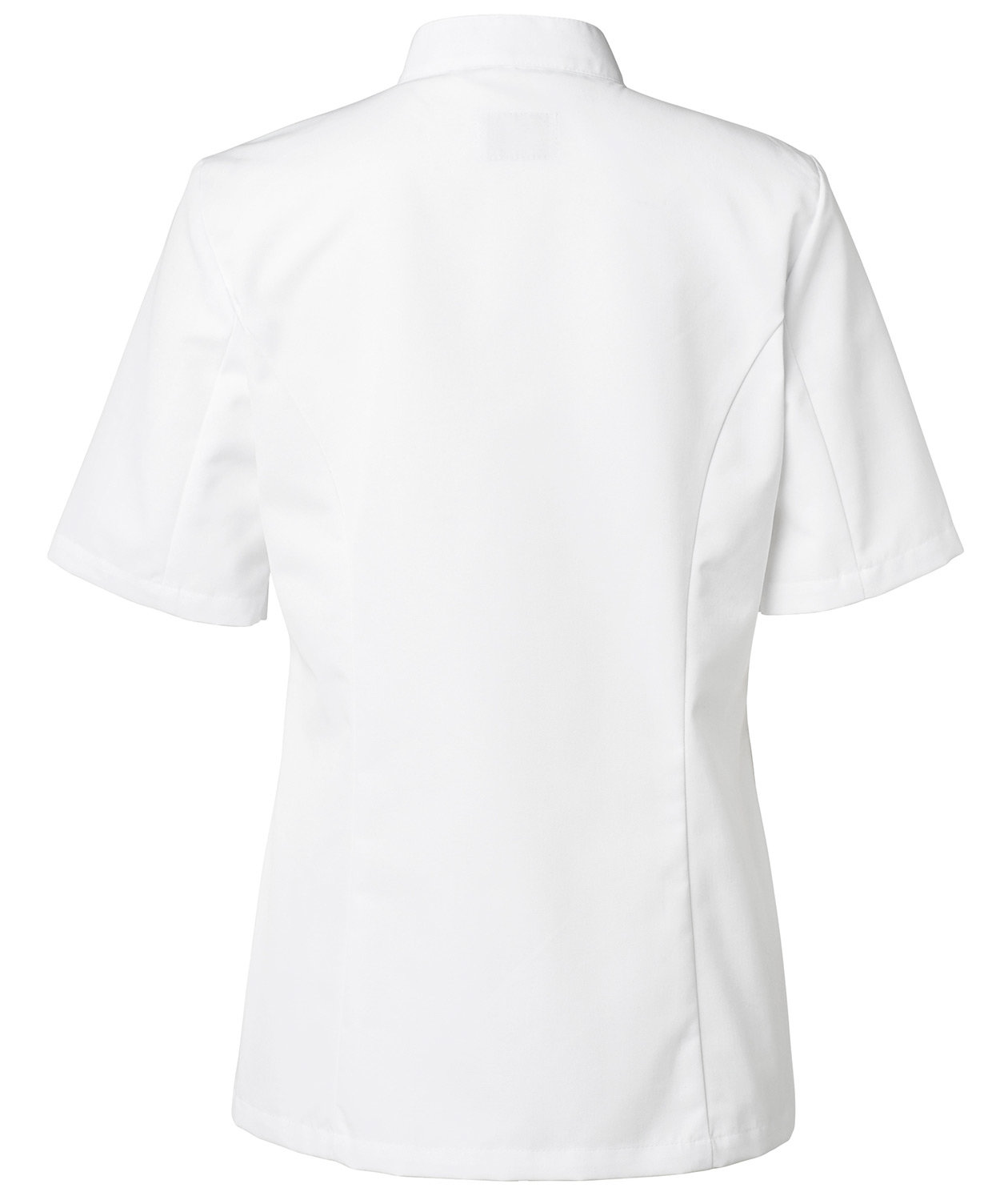 Segers kort&auml;rmad kockjacka dam, Vit, large image number 2