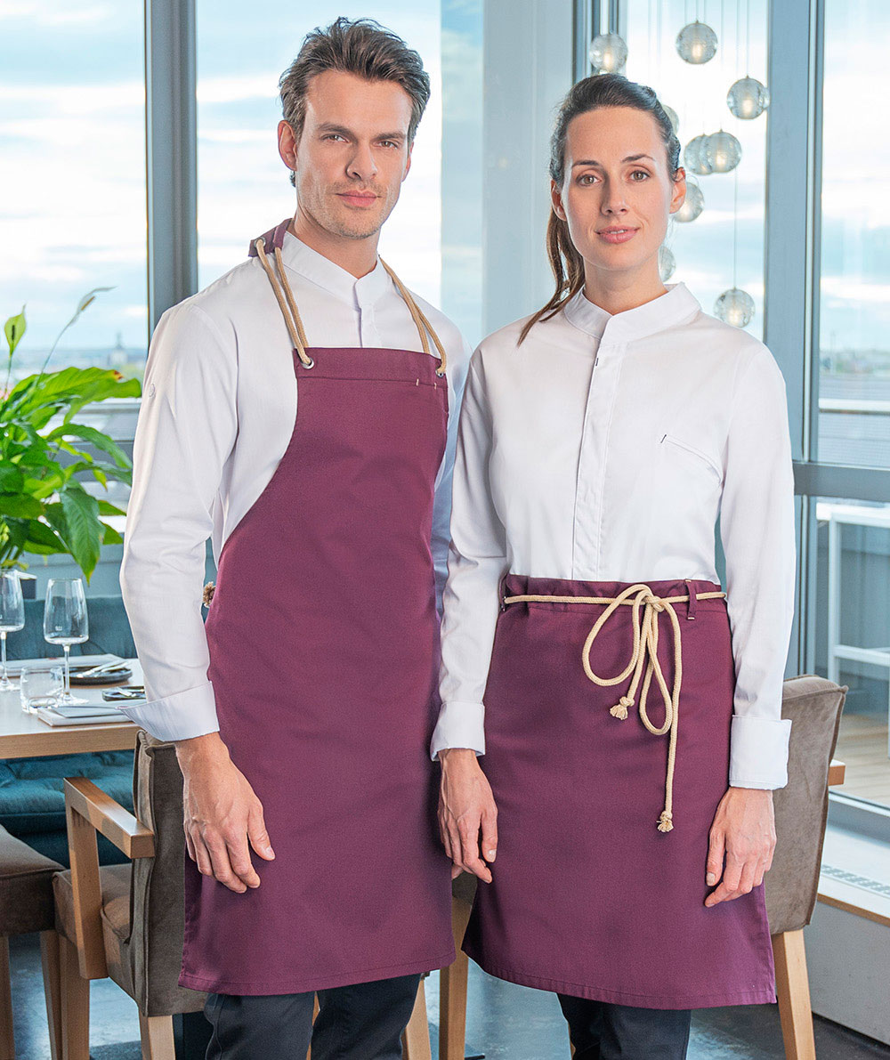 Karlowsky New Nature bib apron, Aubergine