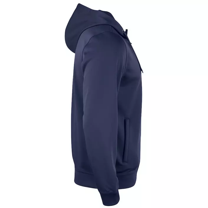 Clique Basis Active hoodie med blixtlås, Mörk Marinblå, large image number 2