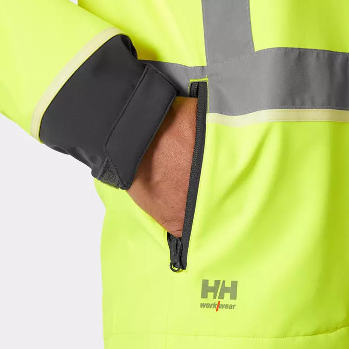 Helly Hansen UC-ME softshelljakke, Hi-vis Gul/Ebony, large image number 7