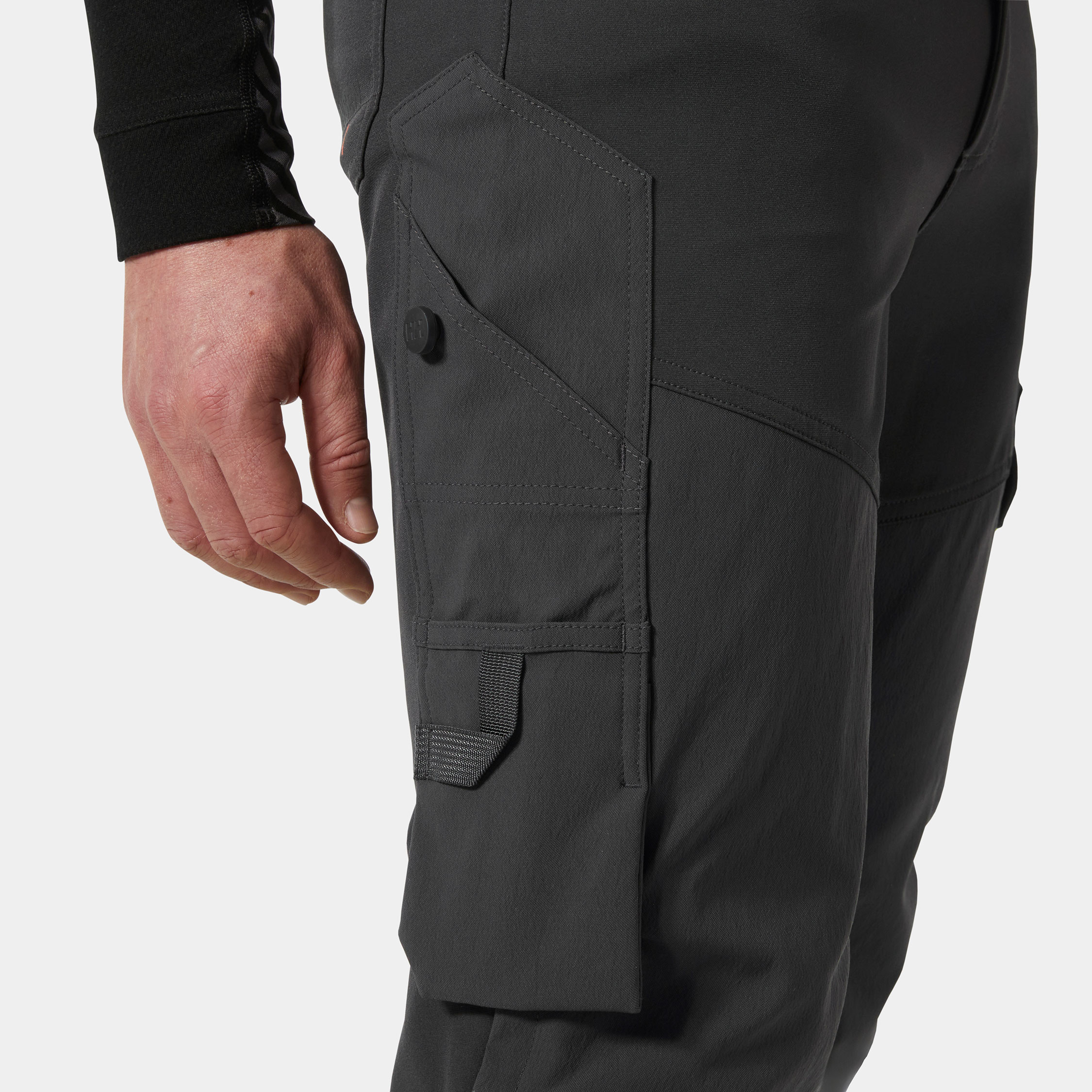 Helly Hansen ICU BRZ Connect&trade; work trousers full stretch, Hi-vis yellow/Ebony, large image number 5
