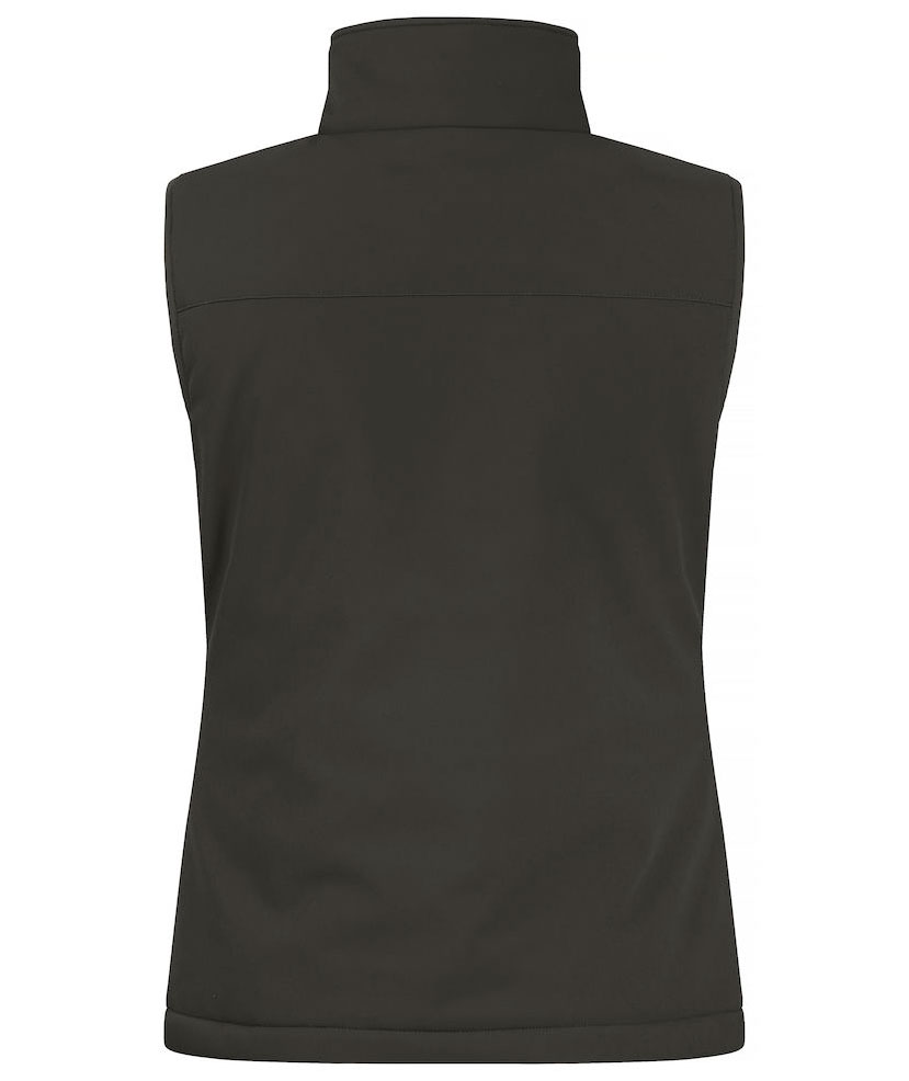 Clique lined women's softshell vest, Dark Grey