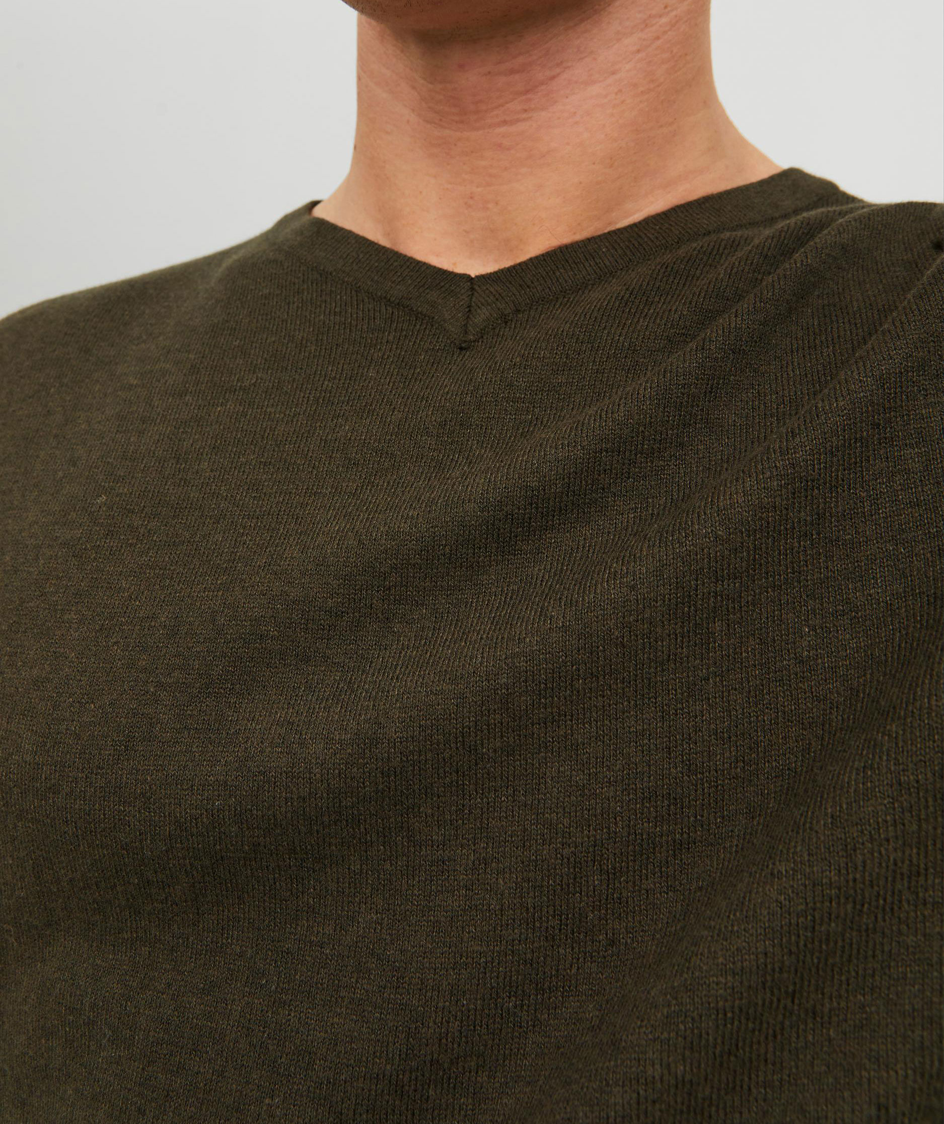 Jack & Jones JJEEMIL striktr&oslash;je, Olive Night Melange, large image number 6