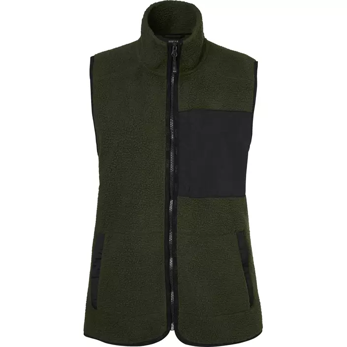 South West Saga women's fleece vest, Dark olive , large image number 0