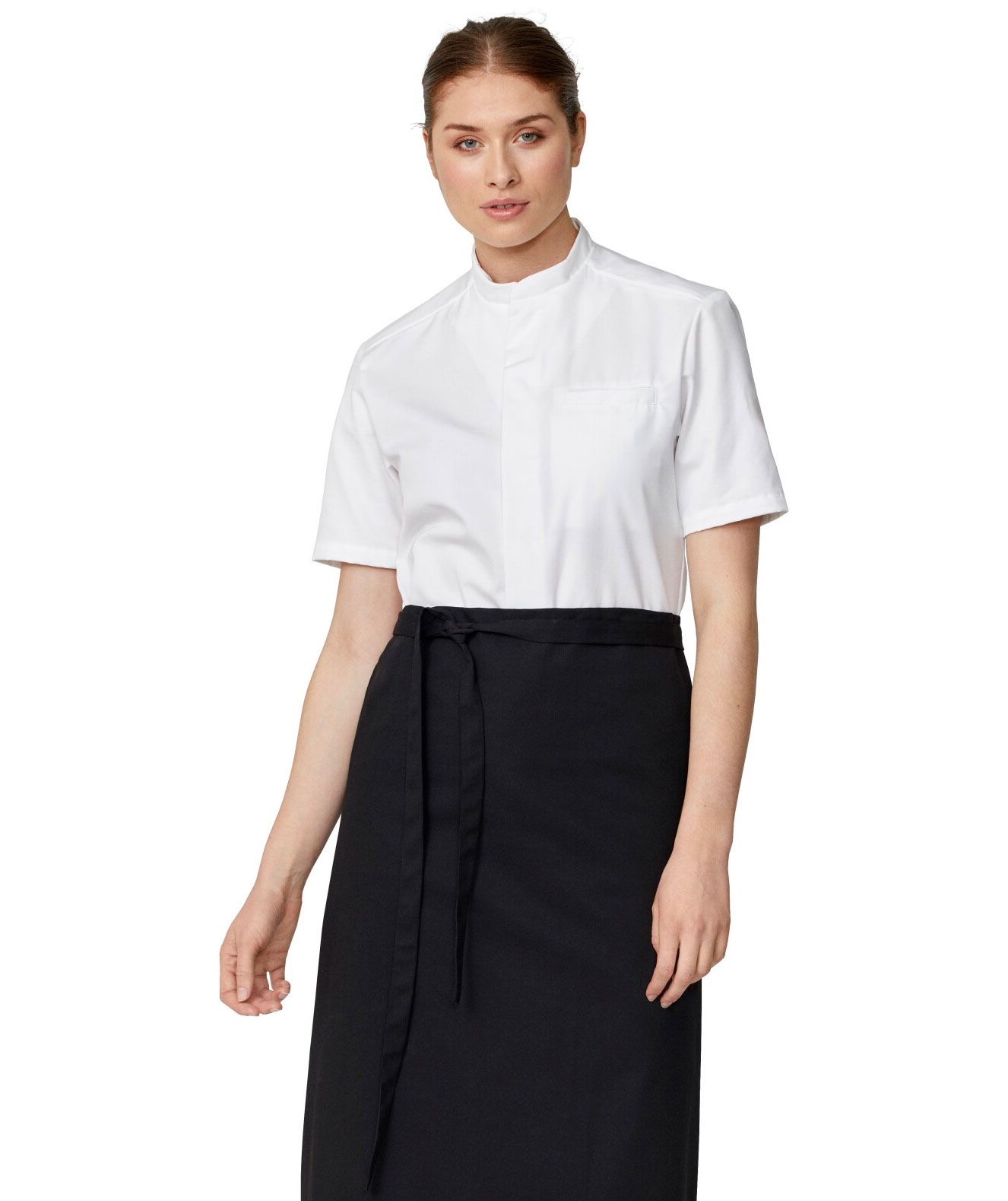 Kentaur Refibra&trade; Tencel short-sleeved chefs jacket, White