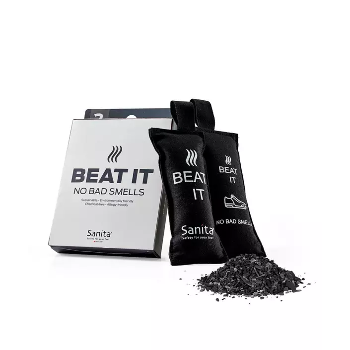 Sanita Beat It shoe bags with active coal, Black, Black, large image number 0