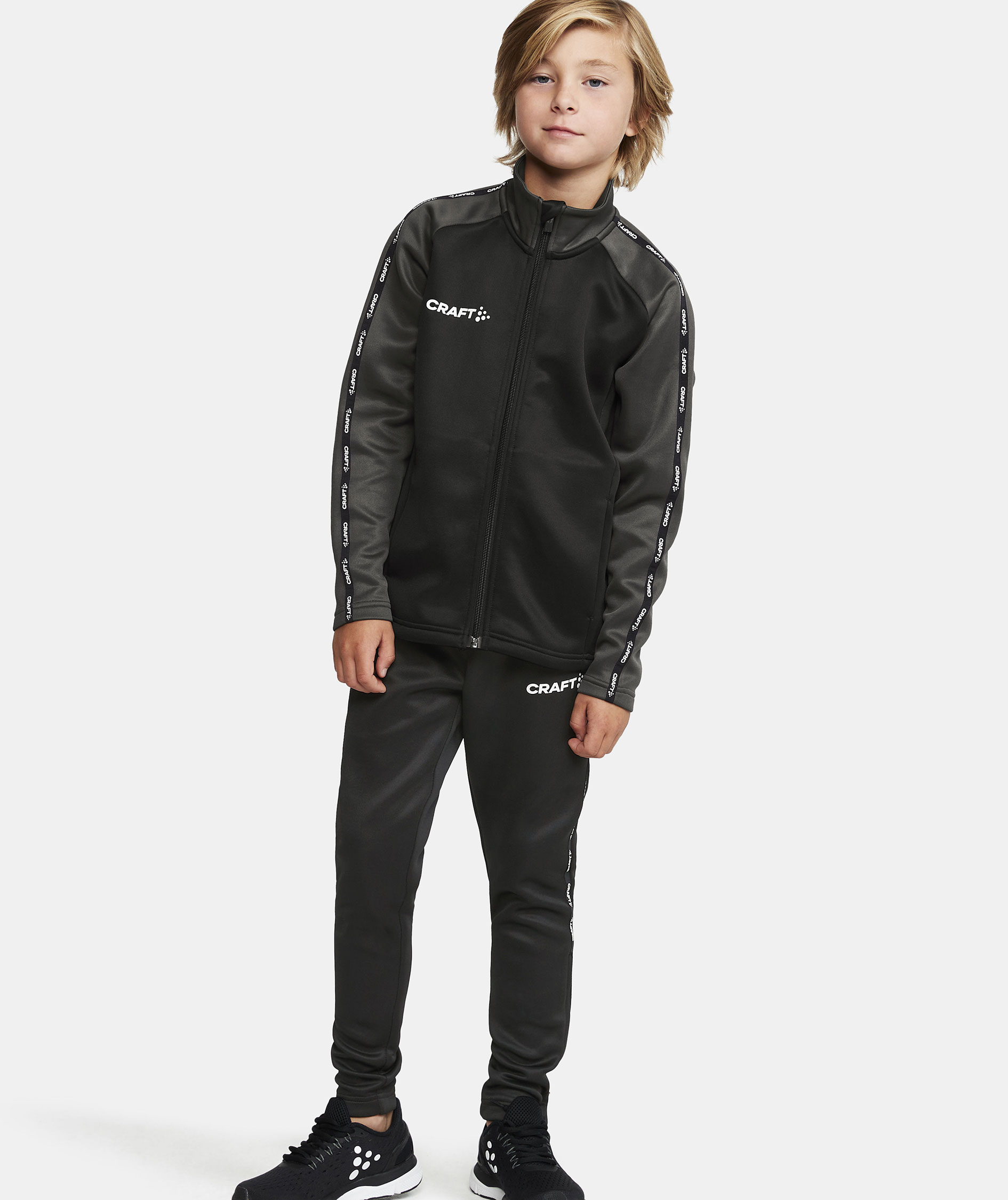 Craft Squad 2.0 cardigan till barn, Black/Granite