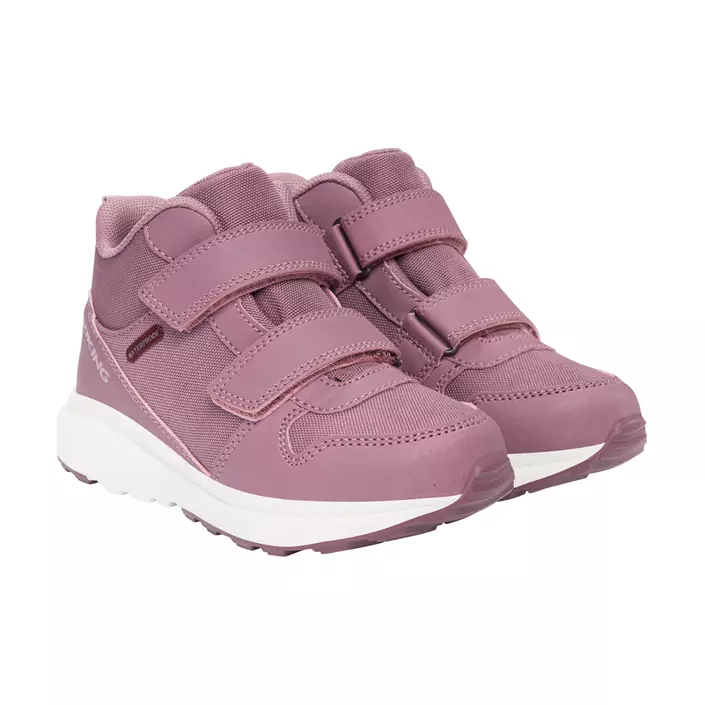 Viking Aery Hol Mid WP sneakers till barn, Antiquerose/Dust pink, large image number 2