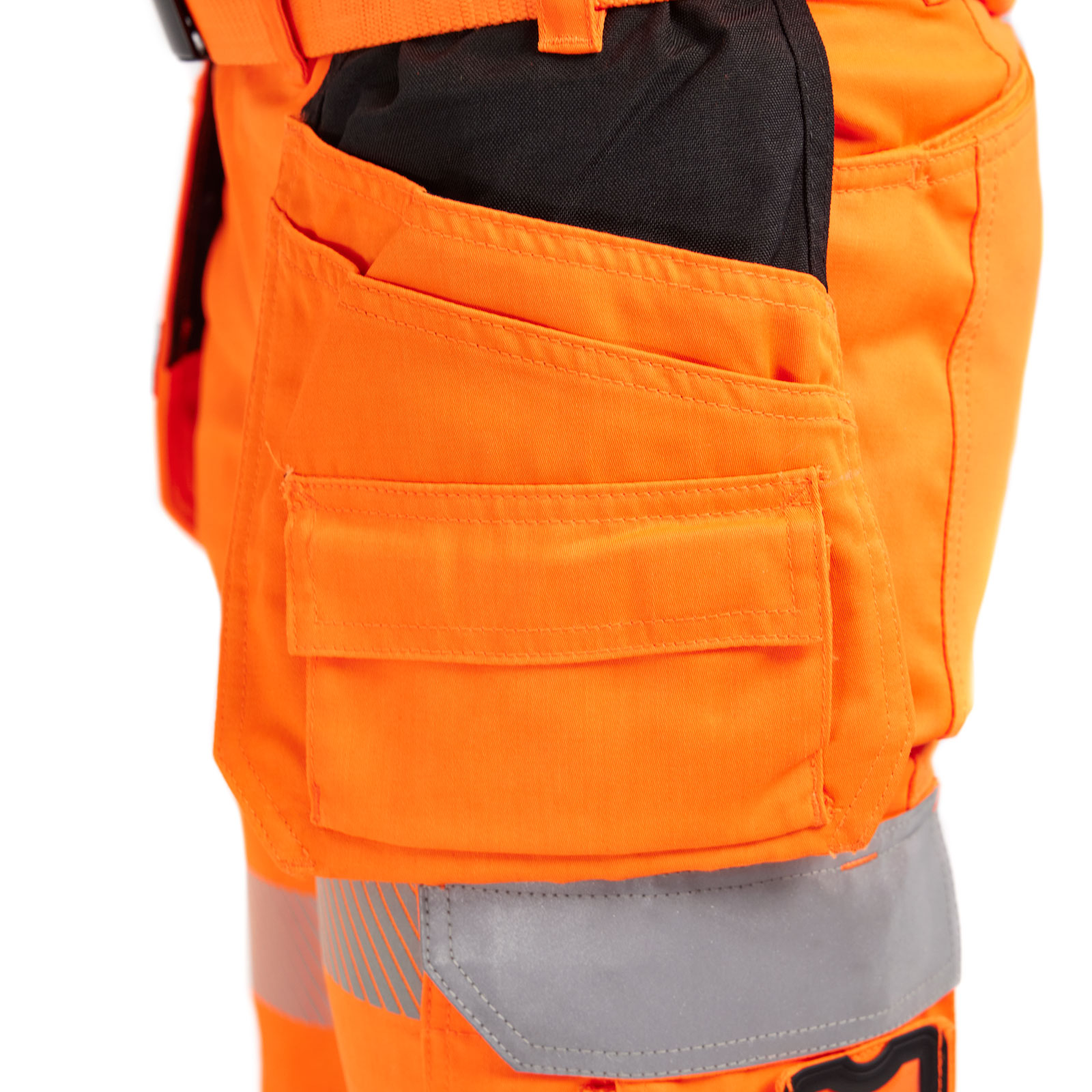 Bl&aring;kl&auml;der dame h&aring;ndv&aelig;rkershorts, Hi-vis Orange, large image number 6