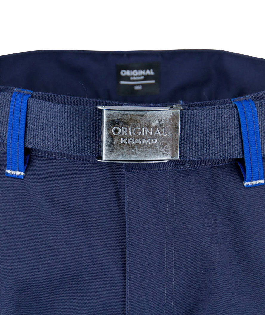 Kramp Original Arbeitshose mit G&uuml;rtel, Marine/K&ouml;nigsblau, Marine/K&ouml;nigsblau, large image number 4