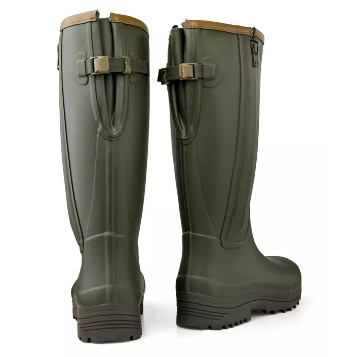 Gateway1 Pheasant Game 18" 5mm side-zip rubber boots, Dark Olive, large image number 2