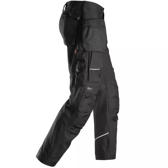 Snickers RuffWork Canvas+ craftsman trousers 6214, Black, large image number 3
