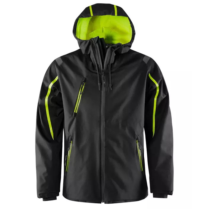 Fristads Gore-Tex® shell jacket 4864 GXP, Black/Hi-Vis Yellow, large image number 0