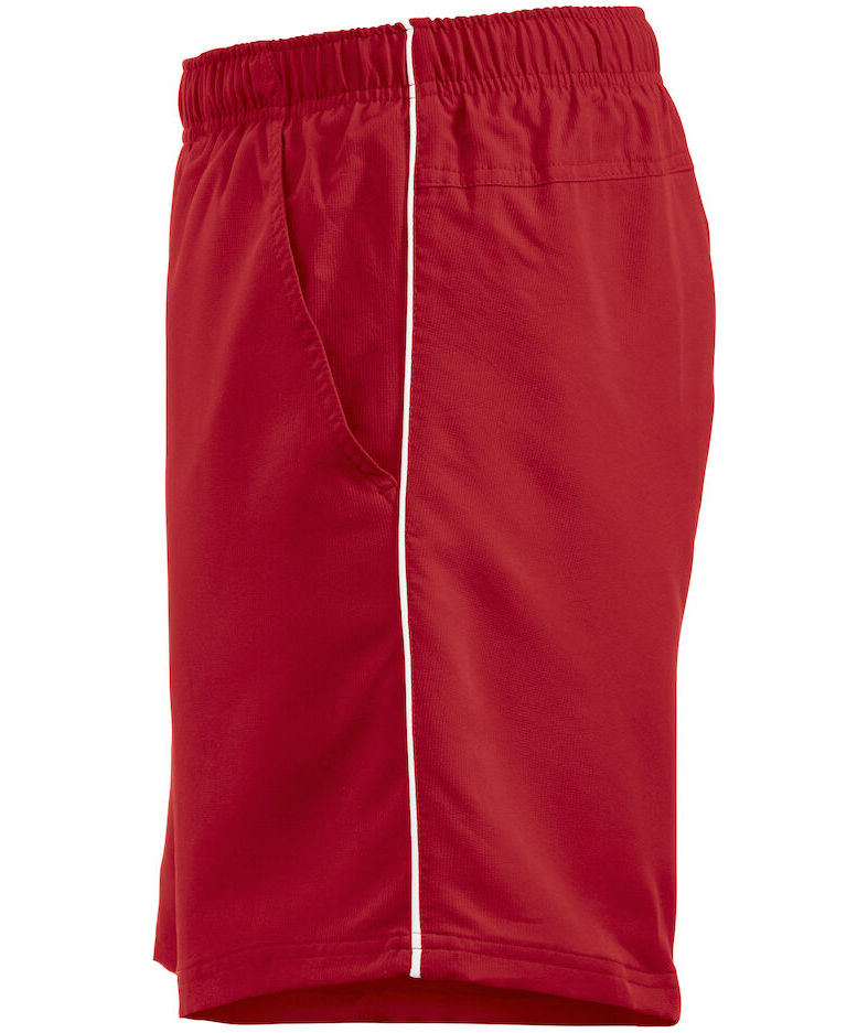Clique Hollis Sportshorts, Rot/Wei&szlig;, large image number 4