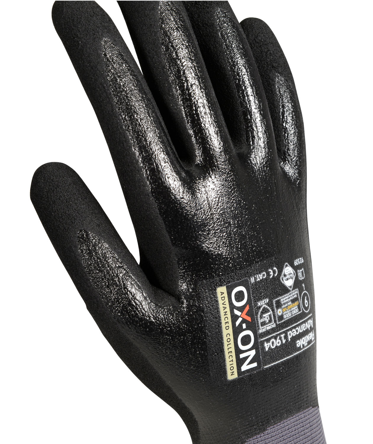 OX-ON Flexible Advanced 1904 arbetshandskar, Svart, large image number 4