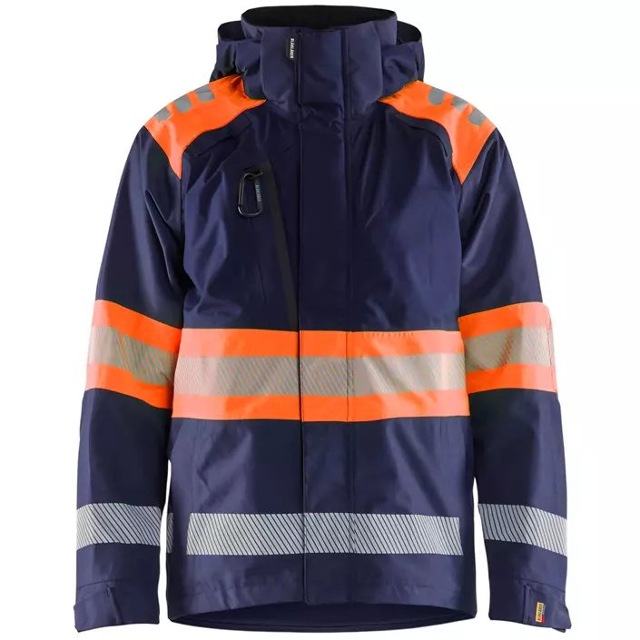 Blåkläder shell jacket, Marine/Hi-Vis Orange, large image number 0