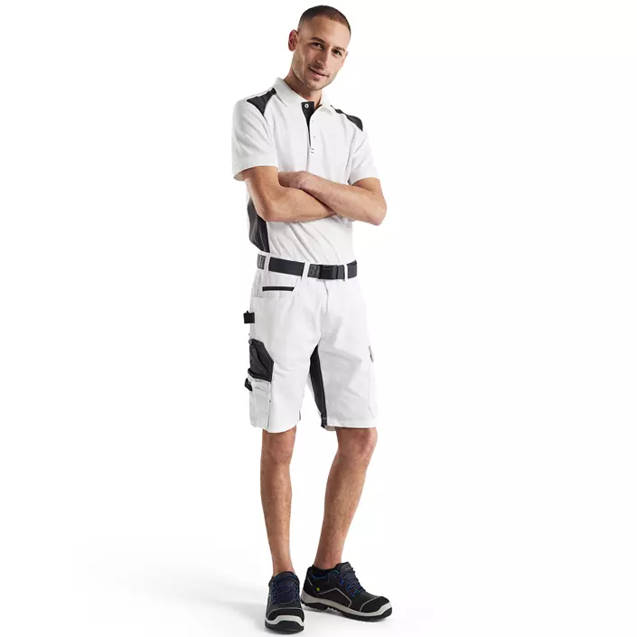 Blåkläder Polo T-skjorte, Hvit/mørk grå, large image number 1