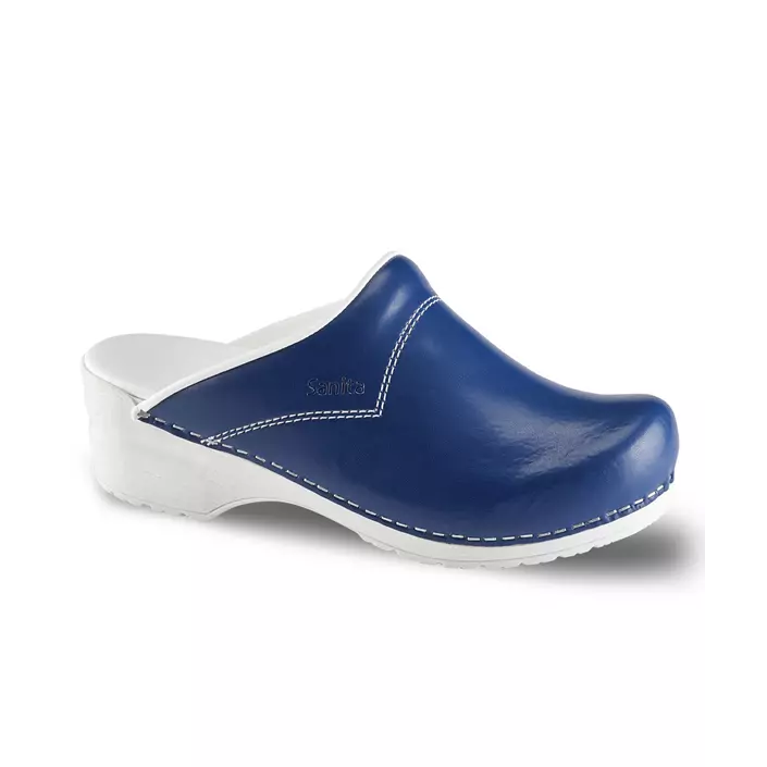Sanita Pastel women's clogs without heel cover, Navy, large image number 0