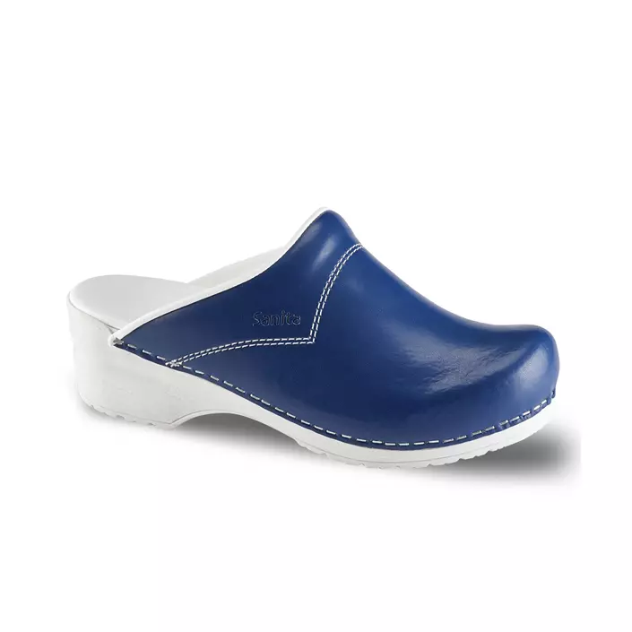 Sanita Pastel women's clogs without heel cover, Navy, large image number 0