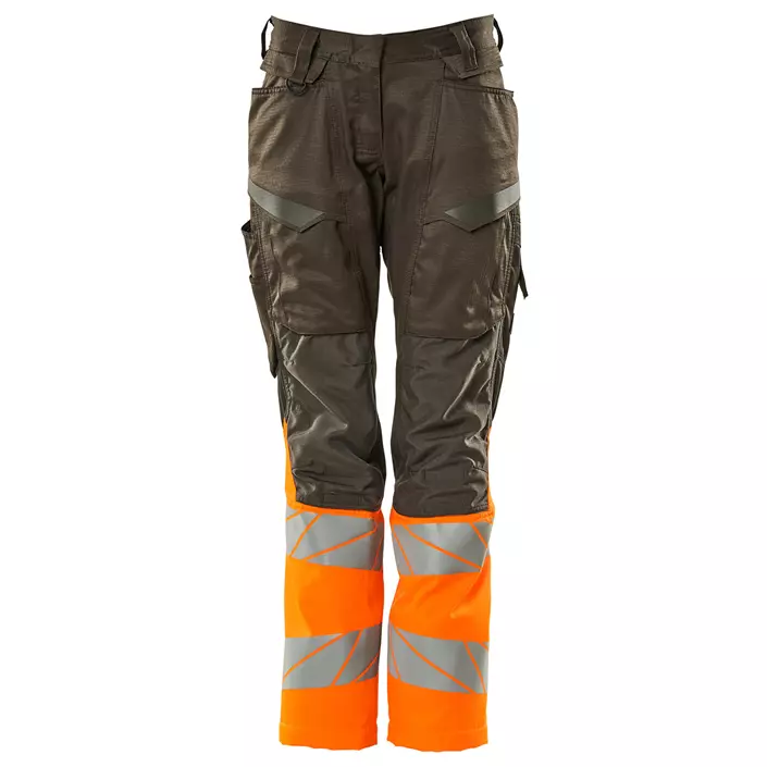 Mascot Accelerate Safe women's work trousers, Dark anthracite/Hi-vis orange, large image number 0
