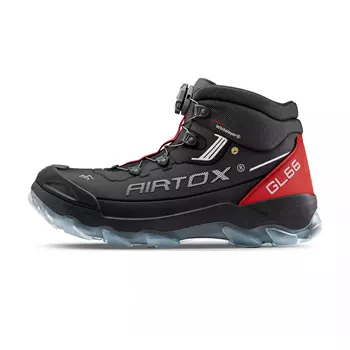 Airtox GL66 vernestøvletter S3, Svart/Rød