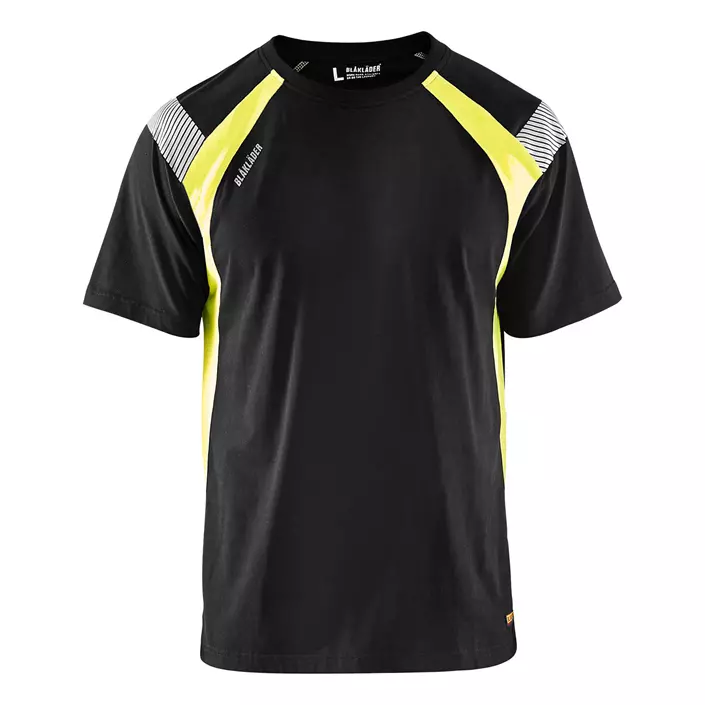 Blåkläder T-shirt, Black/Hi-Vis Yellow, large image number 0