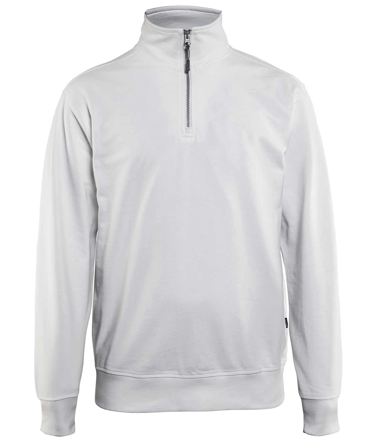 Bl&aring;kl&auml;der sweatshirt with halfzip, White, large image number 0